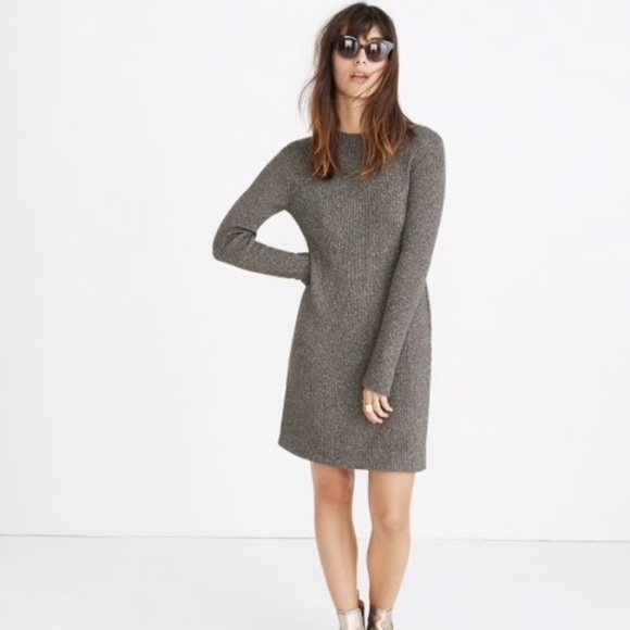 NWT Madewell Night Sparkle Mock Neck sweater Dress - Picture 5 of 6